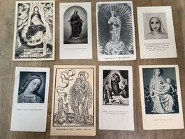 8 Heiligenbildli Madonna Maria, div. Motive Andachtsbilder