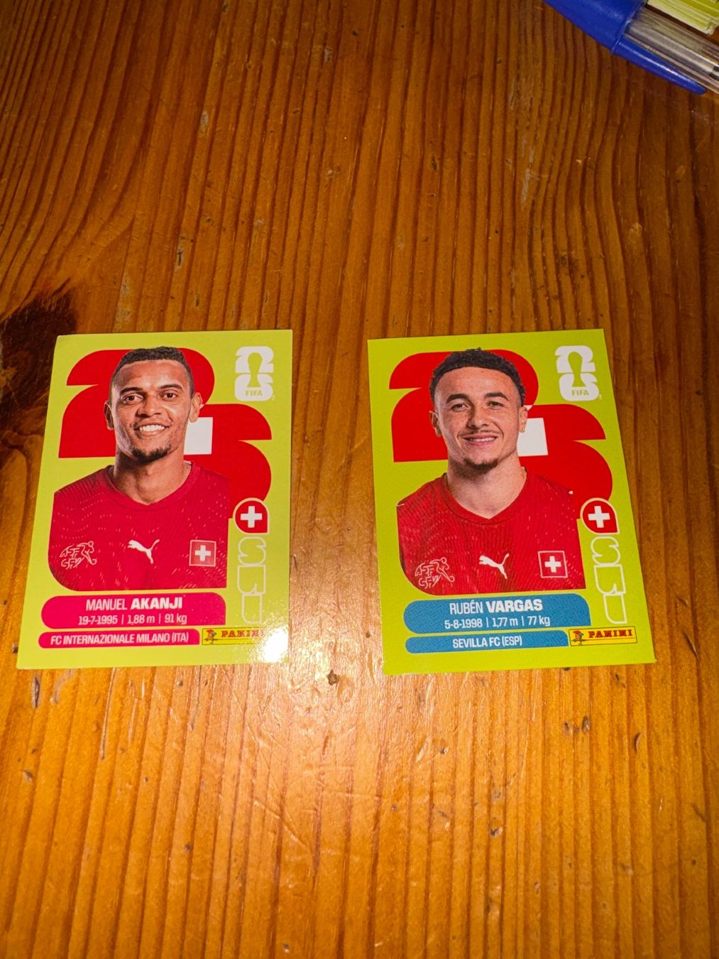 Panini Sammelbilder & Trading cards: Figurine Vargas e Akanji – Neu (gemäss Beschreibung) aus Davesco soragno von Gaby230
