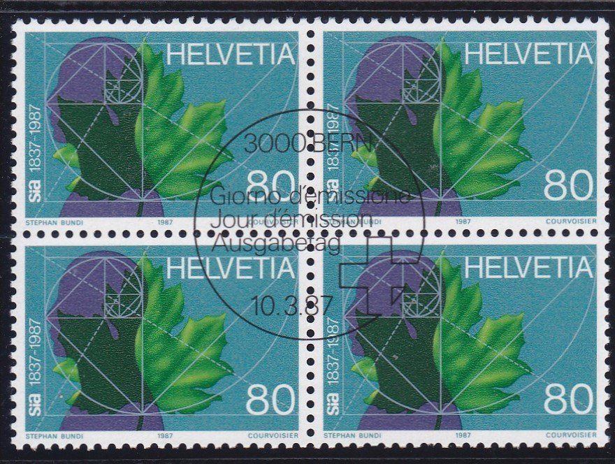 Alle Briefmarken: ET 4er Block Werbemarken 1987 – Neu (gemäss Beschreibung) aus Schliern b. Köniz von joni20 2