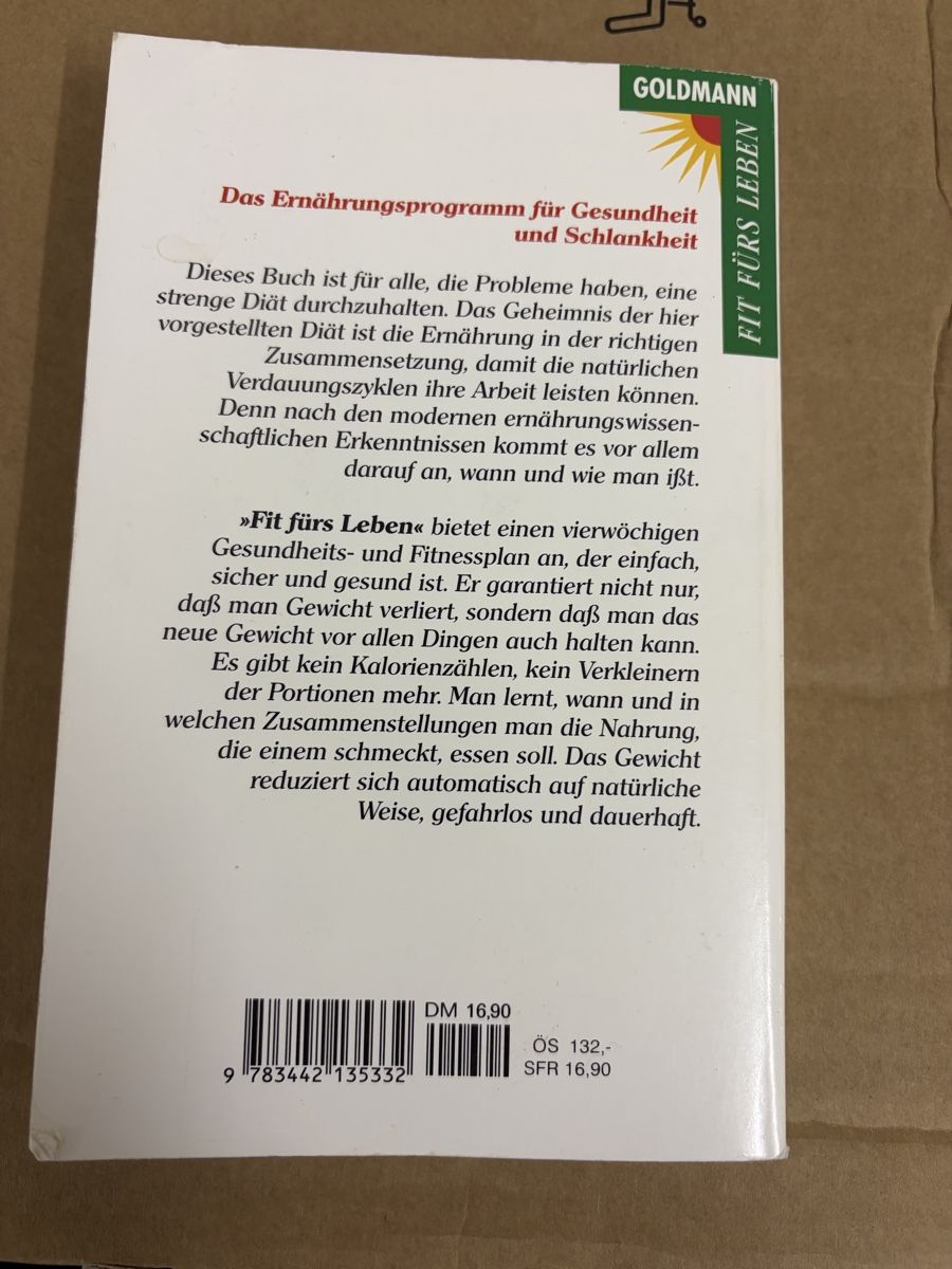 Libri: Harvey & Marilyn Diamond: Fit fürs Leben - – Usato da Erlenbach ZH venduto da Ritschly 1