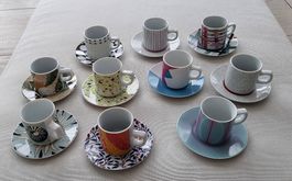 Espressotassen-Set - edel & farbenfroh