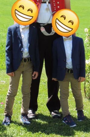 Jacket mit Hemd und Fliege im Doppelpack