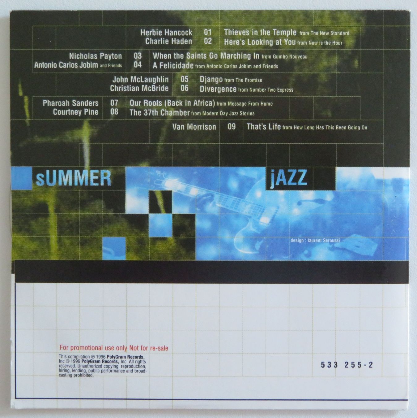 CDs: CD Summer Jazz 96 - Verve 533 255-2, 1996 – Gebraucht aus Oberriet SG von Manick 1