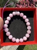 Edles Kunzit-Perlenarmband-10mm