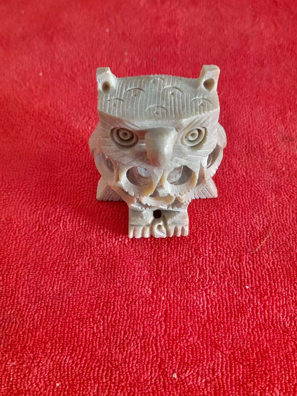 Statuette: Dekorative Eule aus Stein, Handarbeit, Top Zustand! – Usato da Winterthur venduto da Ufff512 3