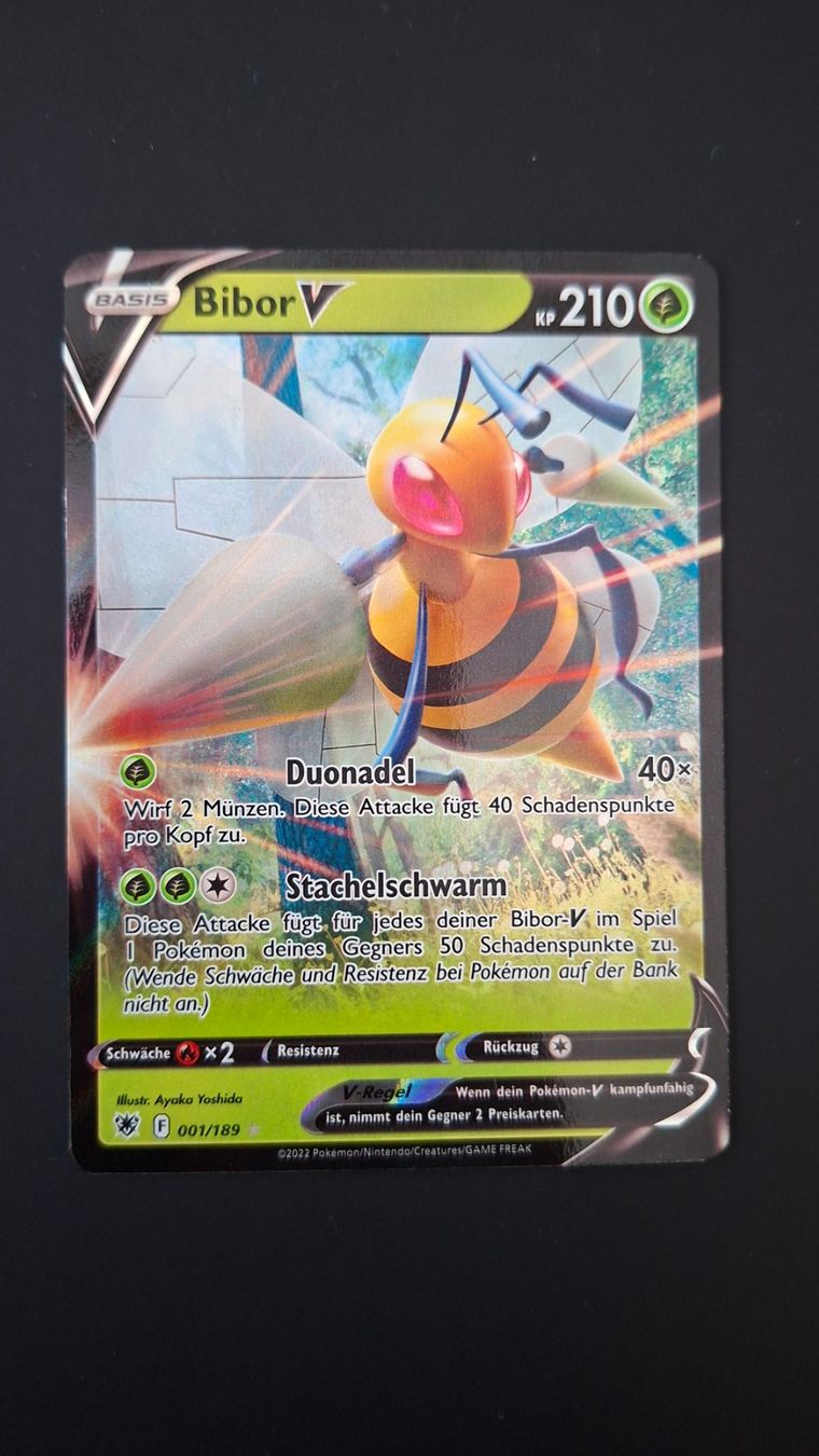 Pokémon Sammelbilder & Trading cards: Bibor V #001 Astral Radiance DE – Gebraucht aus Biasca von Sara_Poke123