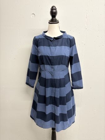 COS Kleid gestreift Gr. 38 Blusenkleid blau