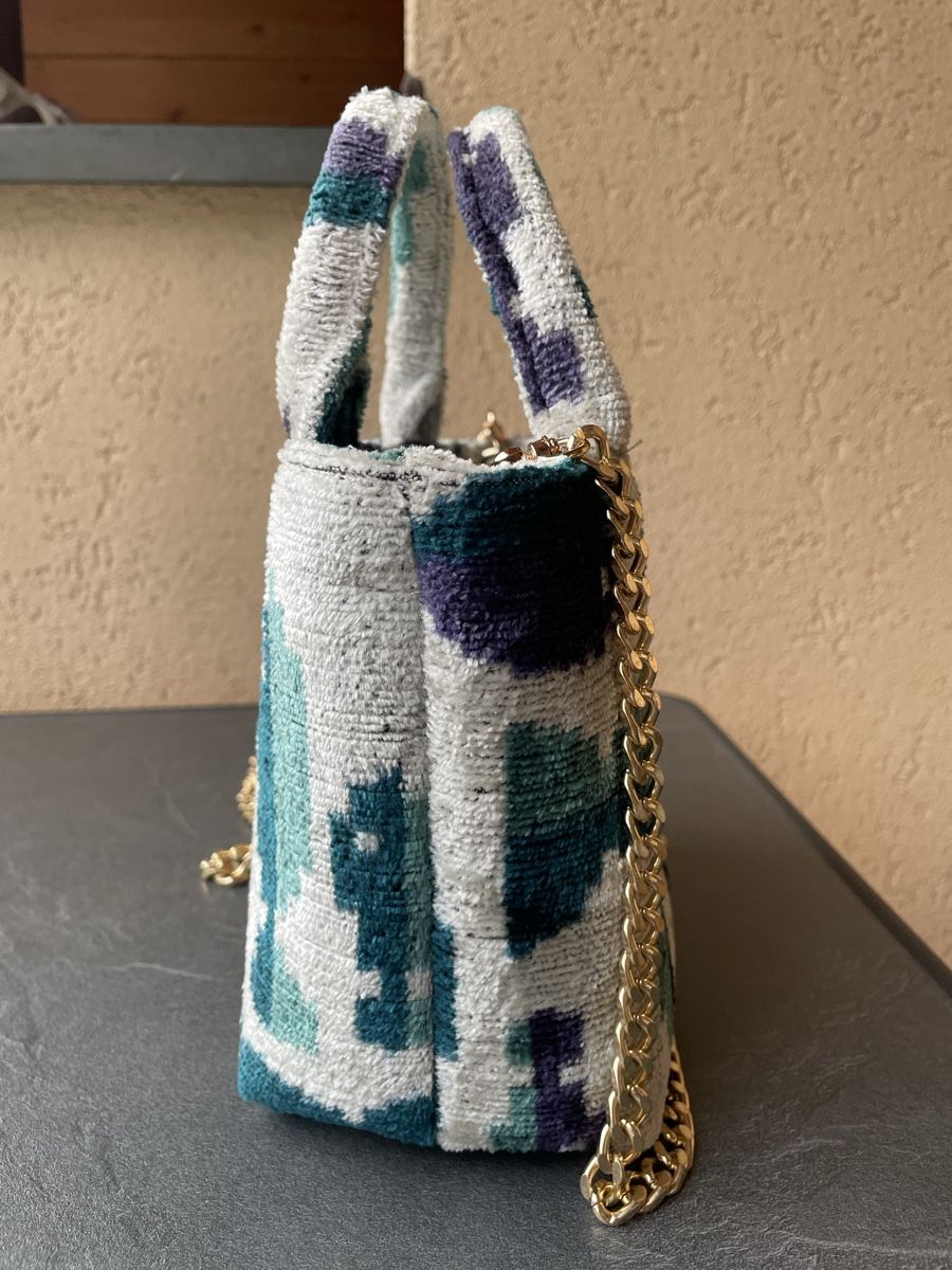 Borse da donna: Elektra’s Workshop Handmade Seidentasche, Ikat-Muster – Nuovo (secondo la descrizione) da Dallenwil venduto da nay_2mht 5