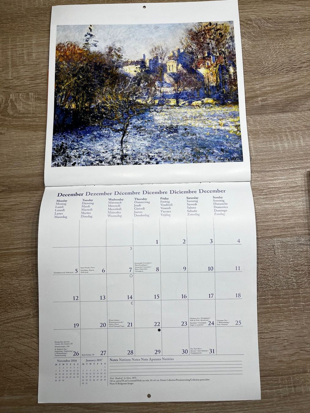 Calendari: Kalender Claude Monet 2016 – Nuovo (secondo la descrizione) da Muttenz venduto da gH5613 2