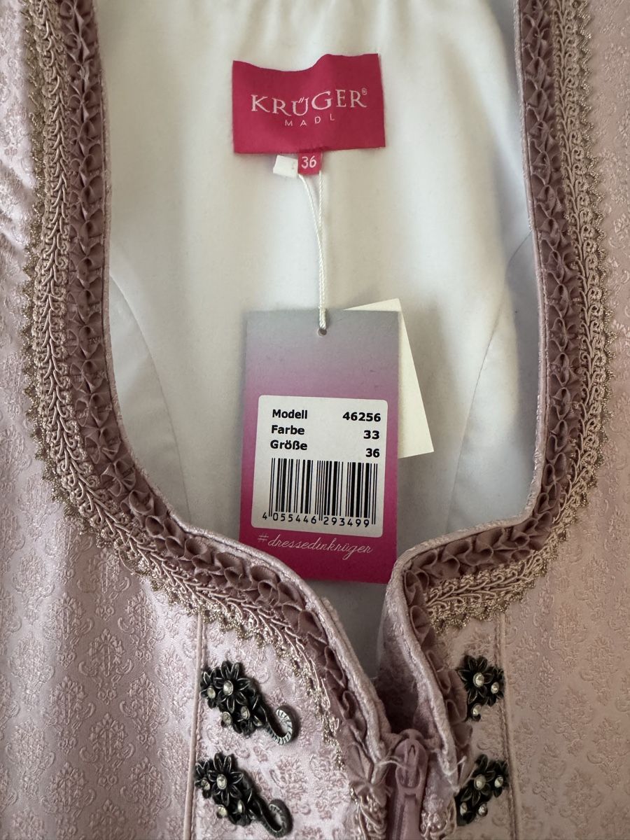 Krüger Robes: Krüger Dirndl Gr. 36 Rosa inkl Dirndbluse – Neuf avec emballage d'origine à Hausen AG par NiVaMa 6