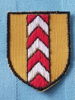 Vintage Badge Wappen alt Neuenburg ST. GALLER STICKEREI