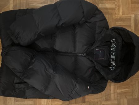 Tommy Hilfiger Winterjacke, Grösse L, Schwarz, Neuwertig