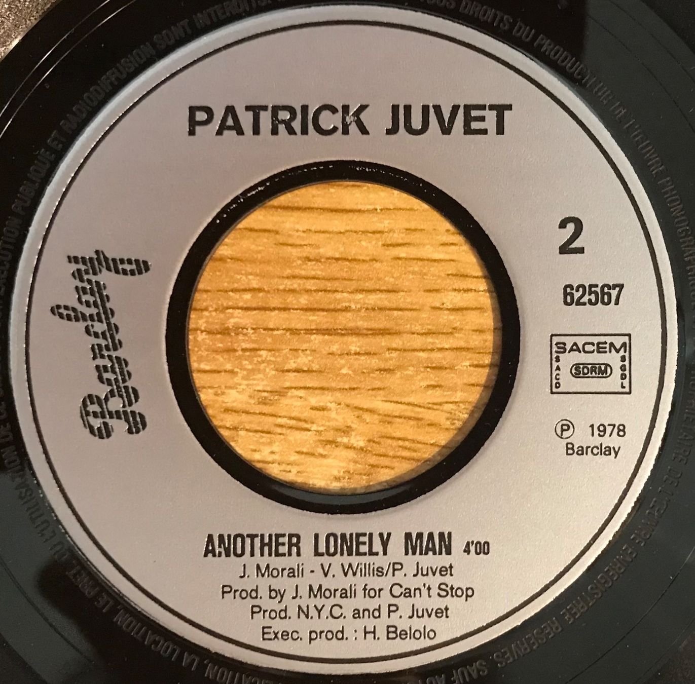 Dischi in vinile: PATRICK JUVET - DE PLUS EN PLUS SEUL – Usato da Bussigny venduto da vinyl-pas-cher 3