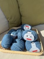 Merinowolle petrol 450g
