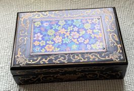 Antike chinesische Cloisonne Box Meiji Periode