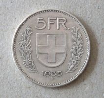 Fr. 5.-  1935  Silber