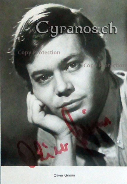 Autogramme: Oliver Grimm (1948-2017) Kinderstar - Autogramm – Gebraucht aus Dietikon von cyranos.ch