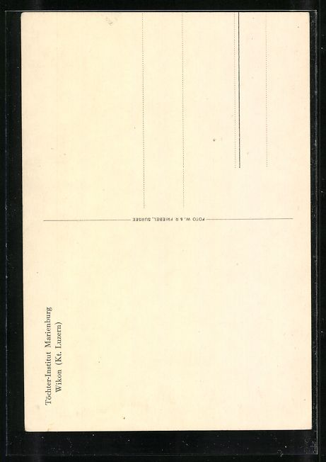 Cartoline postali: Wikon, Am Töchter-Institut Marienburg – Usato da Berlin venduto da bartko-reher 1
