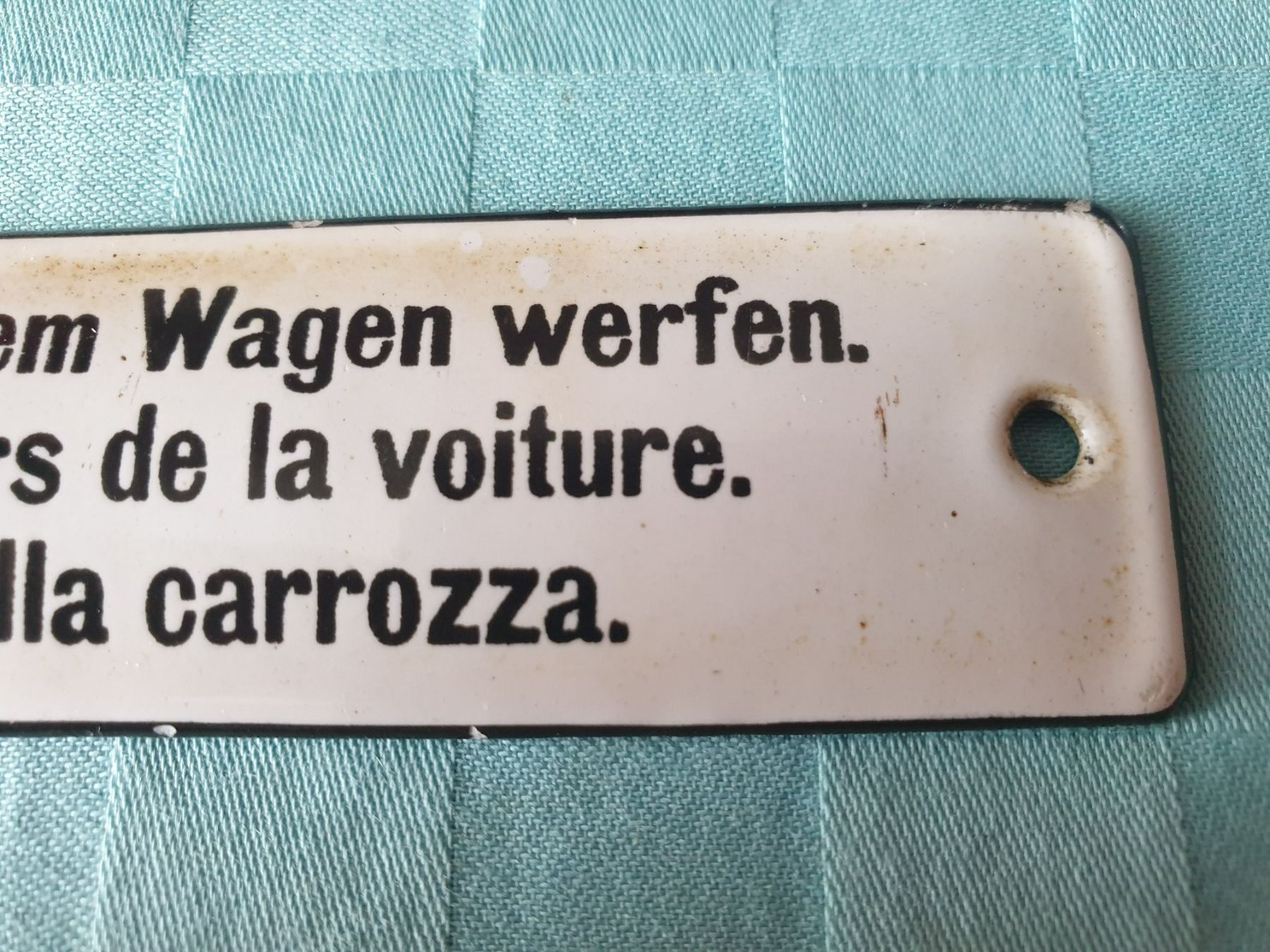 SBB/CFF/FFS Schilder: altes Email Schild Zug SBB Wagen – Gebraucht aus Mörschwil von spirspi 4