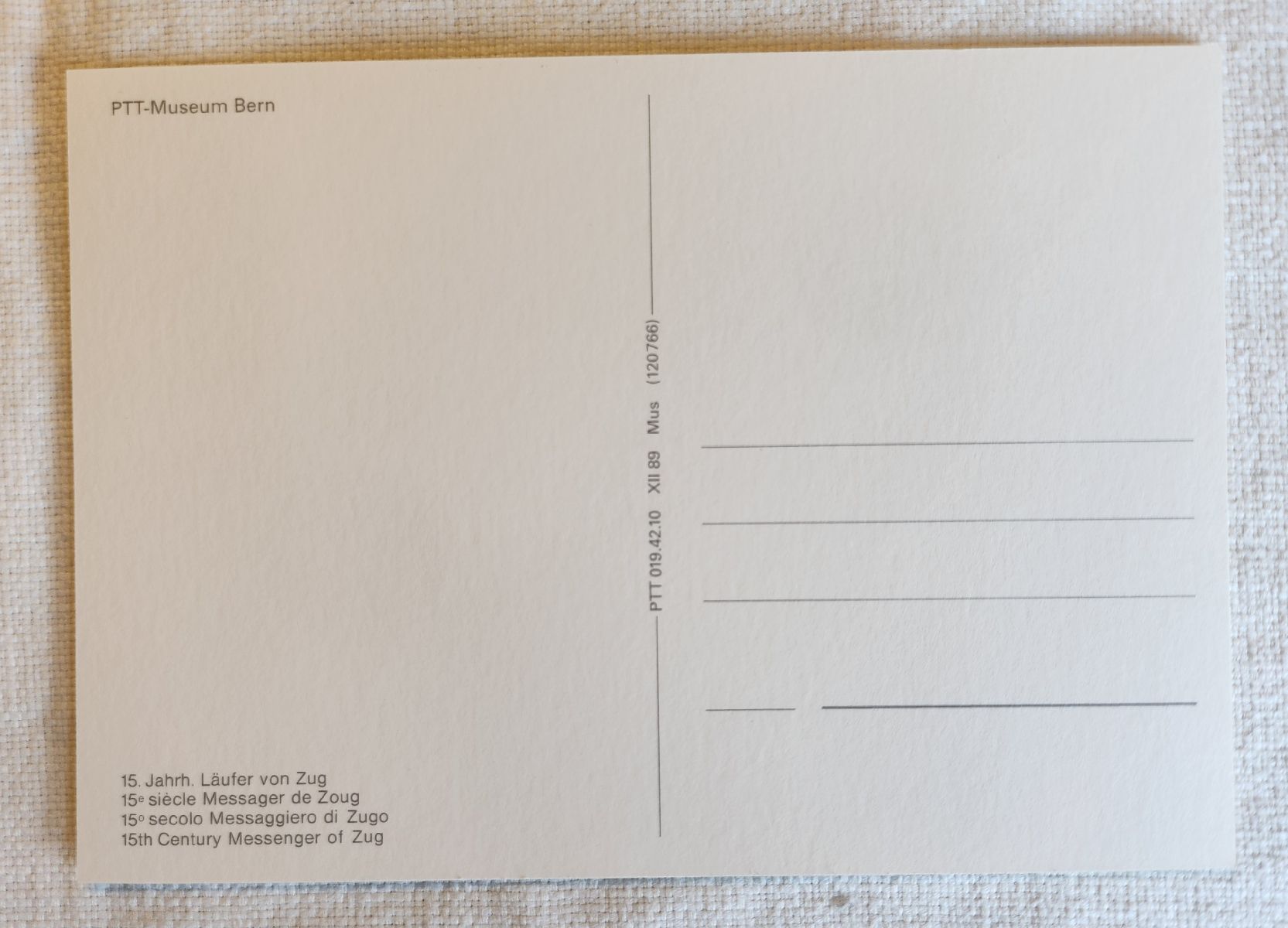 Cartoline postali: PTT Museum Bern Standesläufer 13 Alte Orte Postkarten - Set – Usato da Zürich venduto da BAENZERINO 6