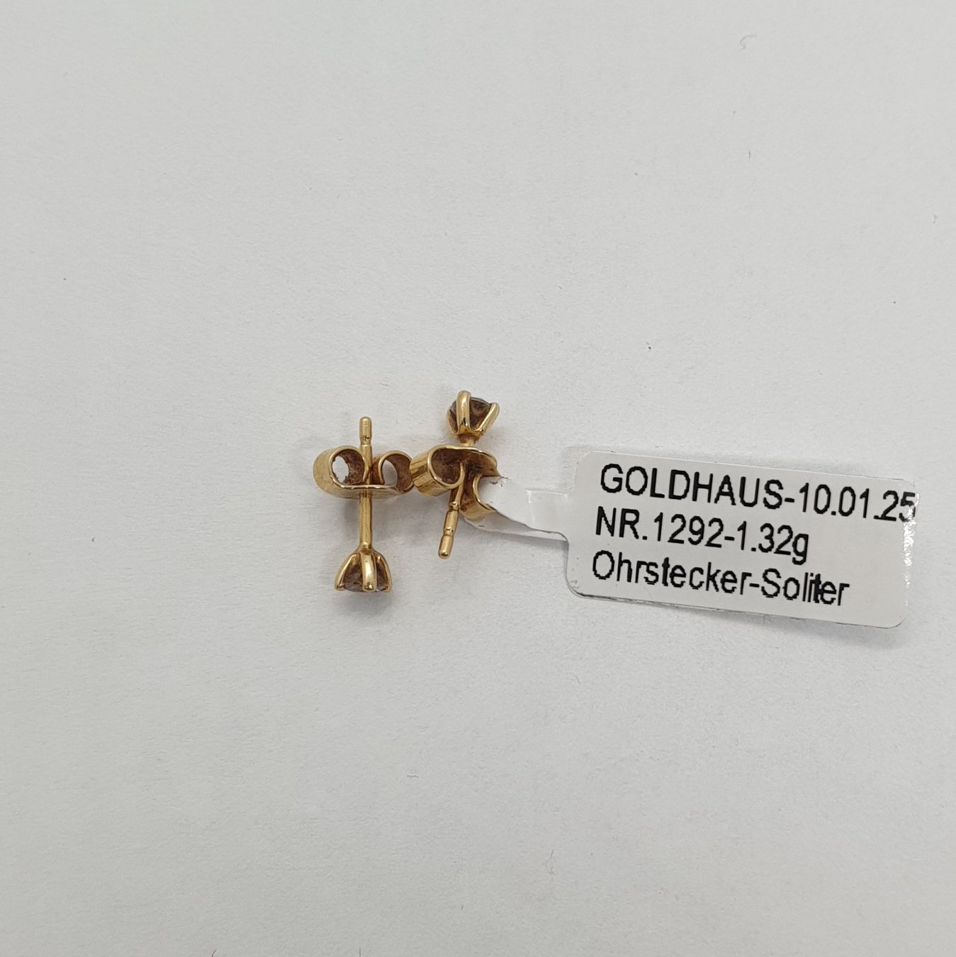 Orecchini pendenti & Orecchini a lobo: Echt 18K Gold - Diamant Ohrstecker – Usato da Luzern venduto da Luzern-Goldhaus 3