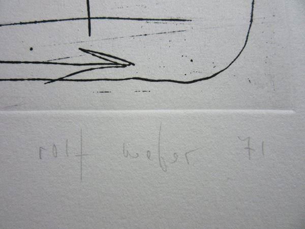 Grafica & Litografie: ROLF WEBER RADIERUNG SIGNIERT NUMMERIERT – Usato da Gersau venduto da kunst-online 2