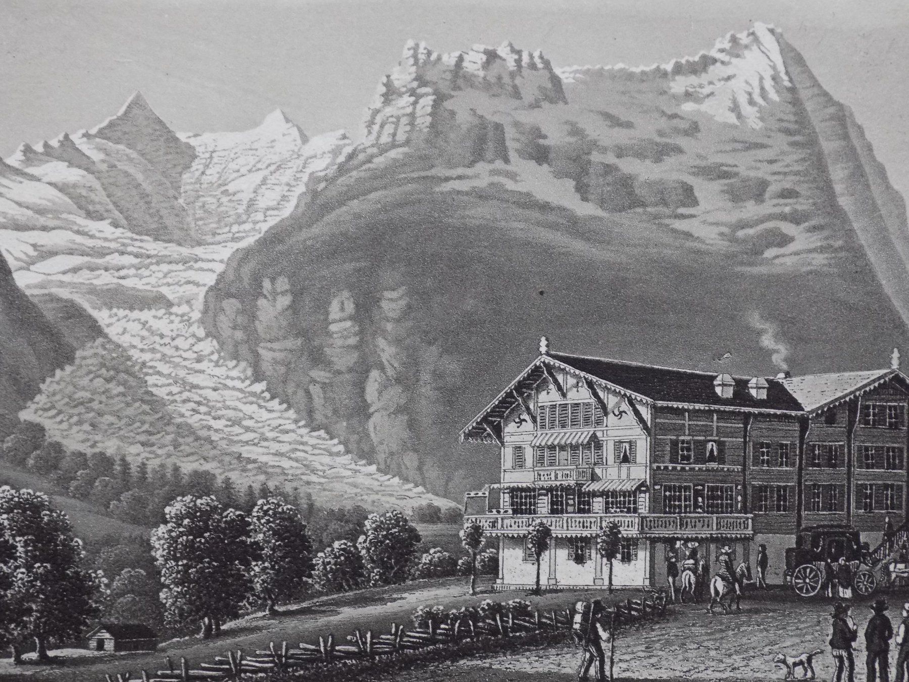 Gravures: Glacier de Grindelwald Gletscher Eiger – D'occasion à Risch par Rischli15 2