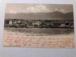 Ansichtskarte Chez-le-Bart Neuenburgersee gelaufen 1902