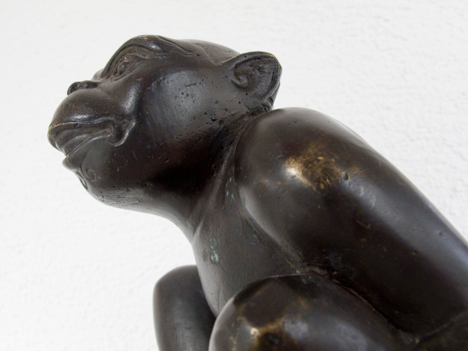 Sculture & Statue: AFFE SKULPTUR Messing Brass Monkey Schimpanse Figur – Usato da Blauen venduto da wosonst 2