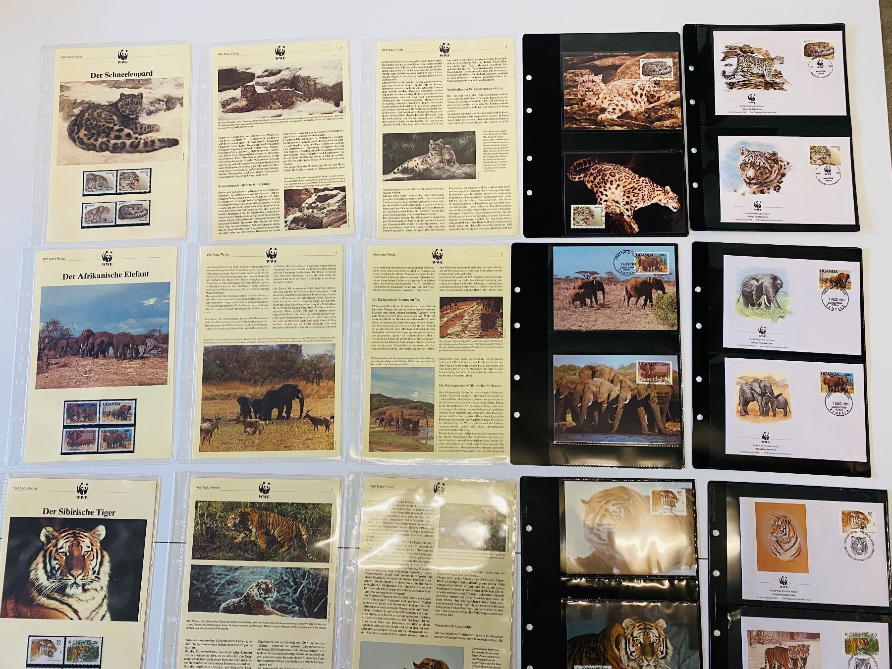 Tutti i francobolli: Sammlung 50 Seiten Tiger Leopard Elefant Eisbär Ziege – Nuovo (secondo la descrizione) da Müswangen venduto da buyin 2