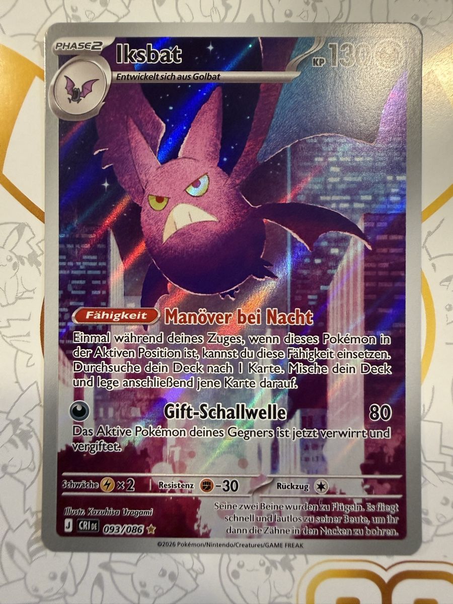 Pokémon Sammelbilder & Trading cards: CRI Iksbat 93/86 DE – Neu (gemäss Beschreibung) aus Beggingen von Rafnex6 1
