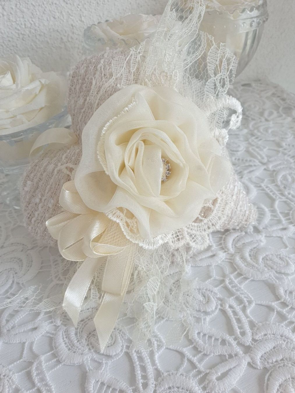 Tutte le decorazioni: Geschenk Herz Shabby Chic Vintage Spitze Muttertag Liebe – Nuovo e nell'imballaggio originale da Gossau ZH venduto da Goes05 1