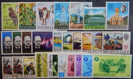 Seychellen British Lot mit alten Werten IV