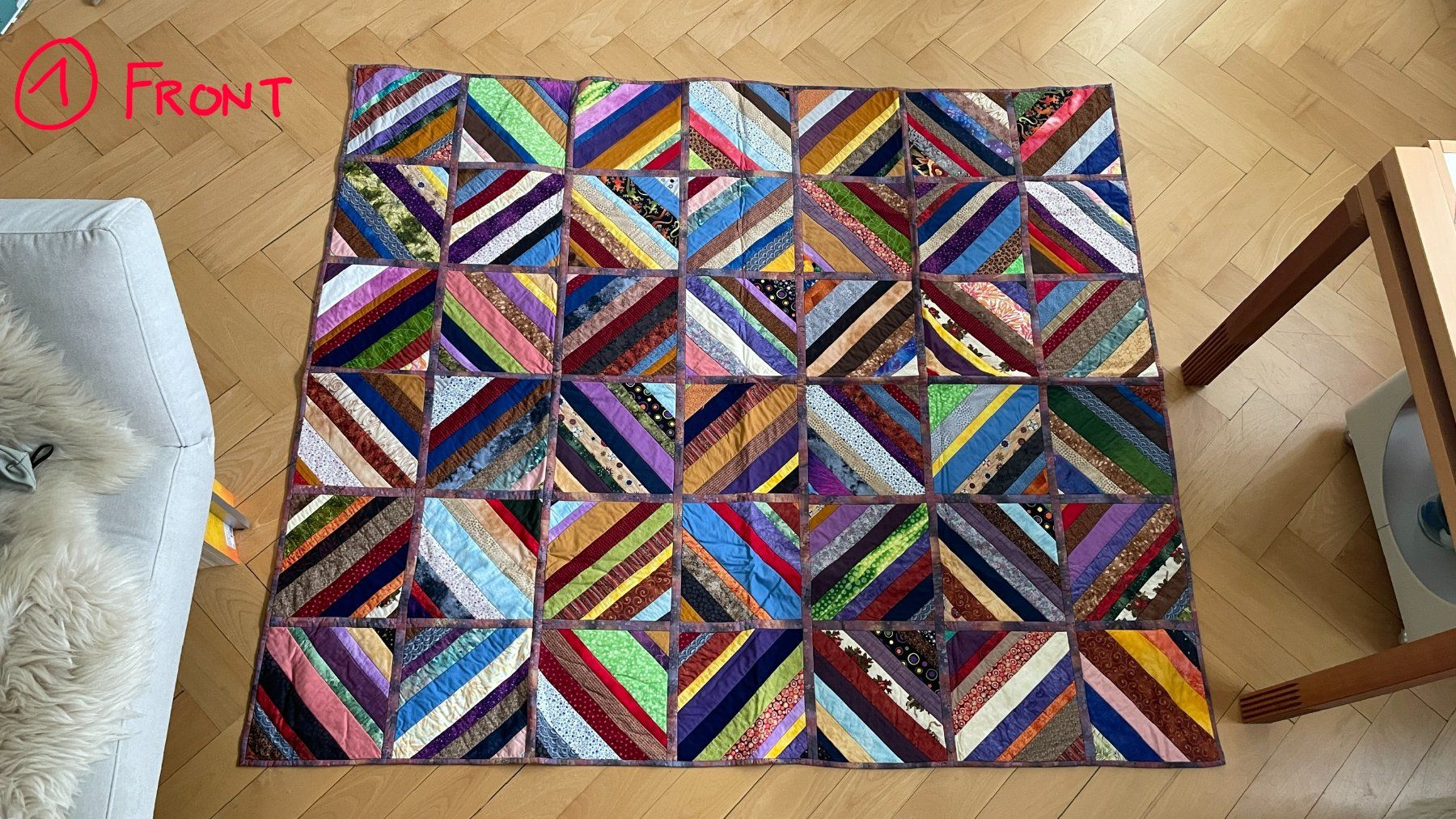Coperte: Patchwork Decke aus Baumwolle (zwei Stück) – Usato da Bern venduto da .DolceVita.