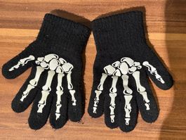 Halloween Skeletthandschuhe Gr. 92/104