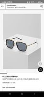 D&G Sonnenbrille Gold Schwarz Neu