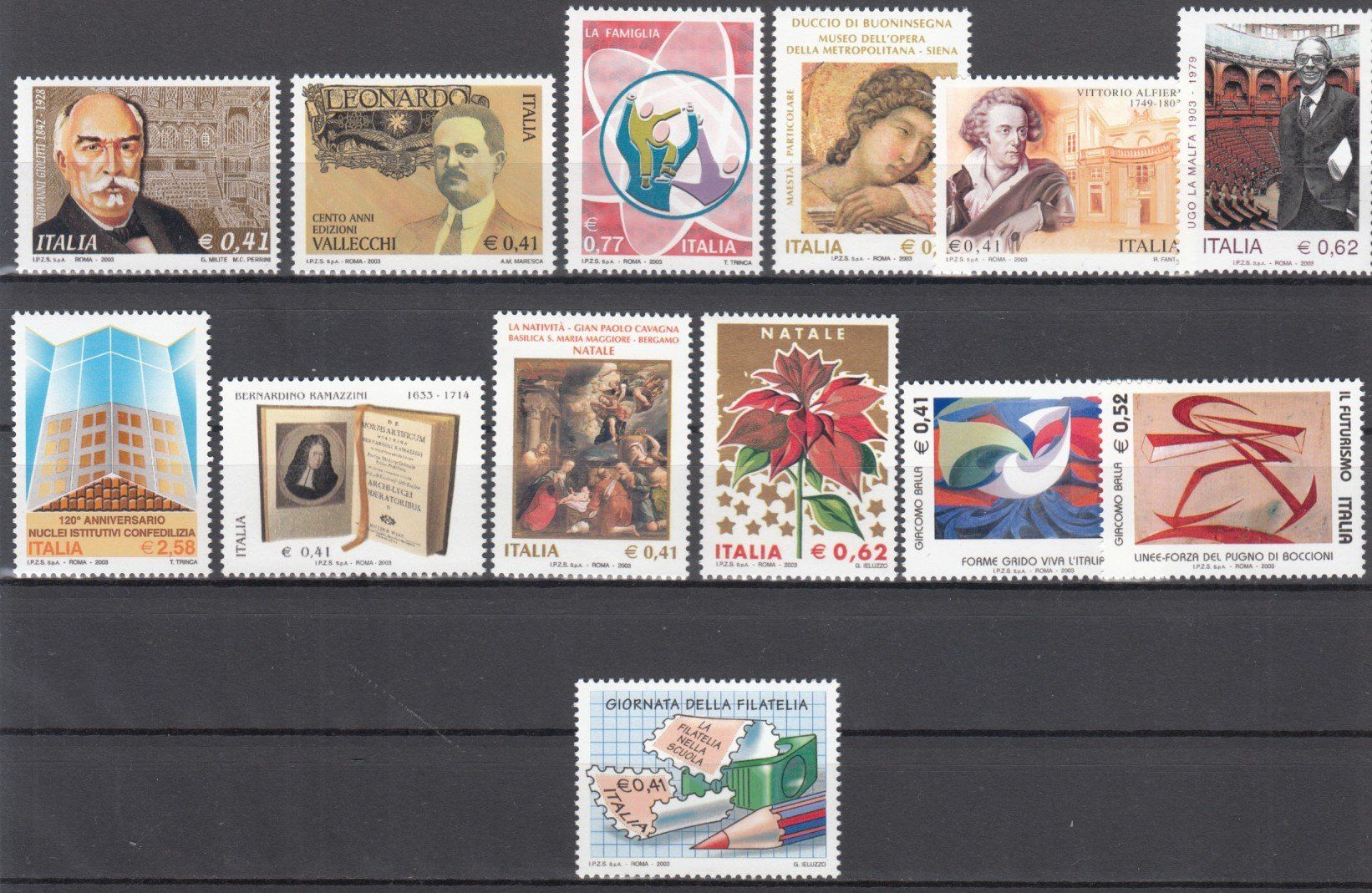 Tous les timbres: Italien 2003 postfrisch – D'occasion à Bürglen TG par StampGraf 5
