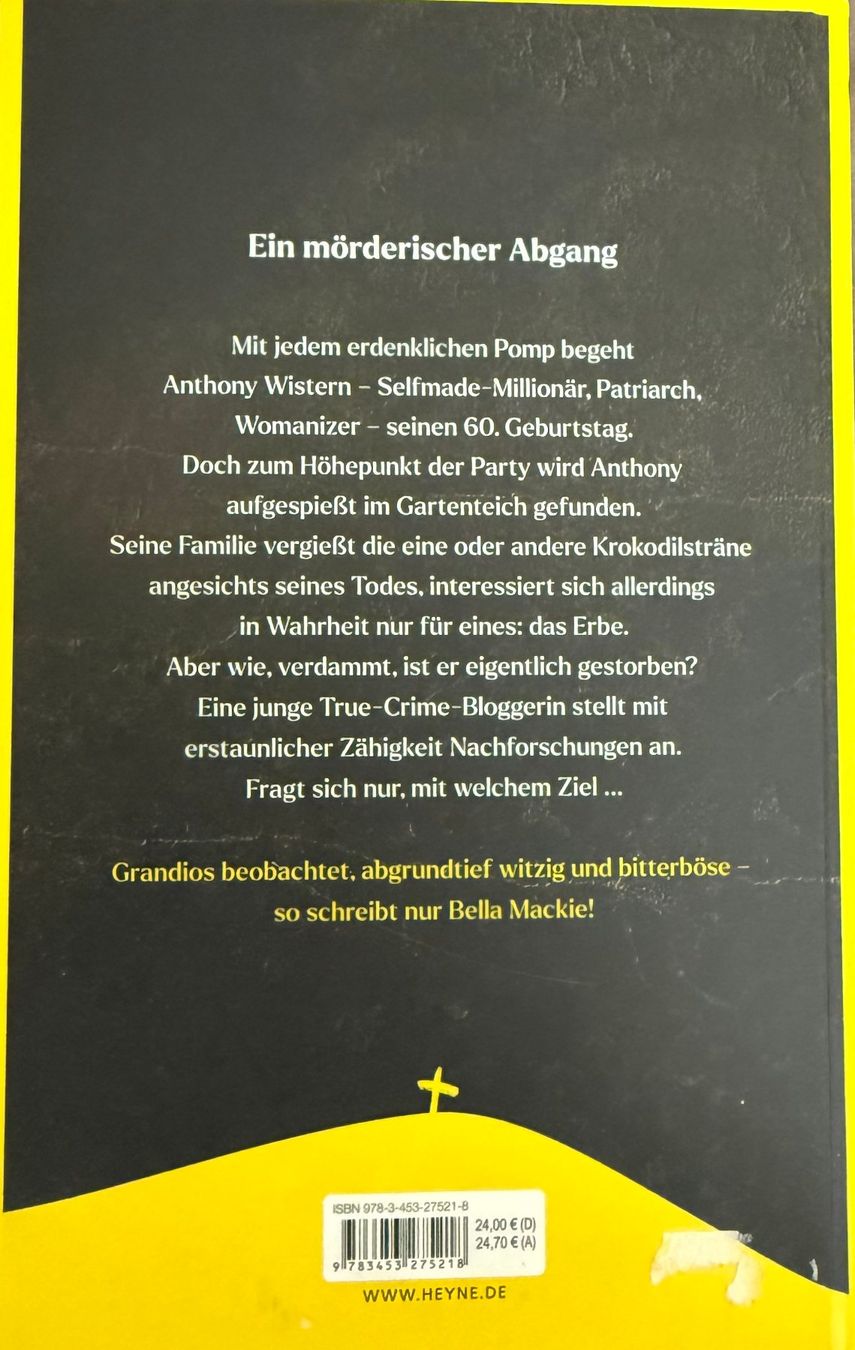 Livres: Bella Mackie - what a way to go – D'occasion à Zäziwil par kreative-ideen 1