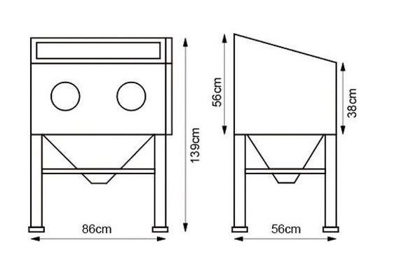 Tutte le macchine: Professionelle Sandstrahkabine 220 Ltr. Volumen – Nuovo (secondo la descrizione) da Rüttenen venduto da atwork-tools 8