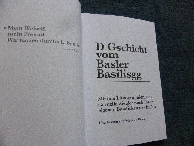 Libri: Basel,Geschichte vom Basilisk,Künstl. C.Ziegler,Text M.Urfer – Usato da Lausen venduto da liesfisch 1