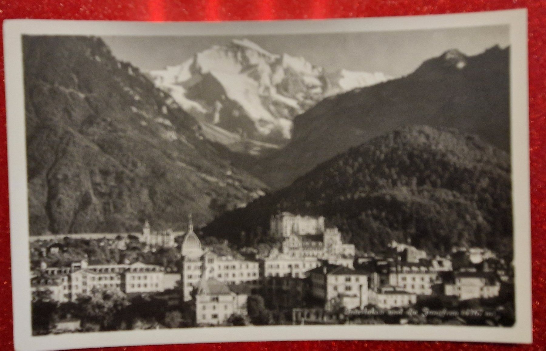 Ansichtskarten: Interlaken und die Jungfrau 1925 – Gebraucht aus Melchnau von Fishel