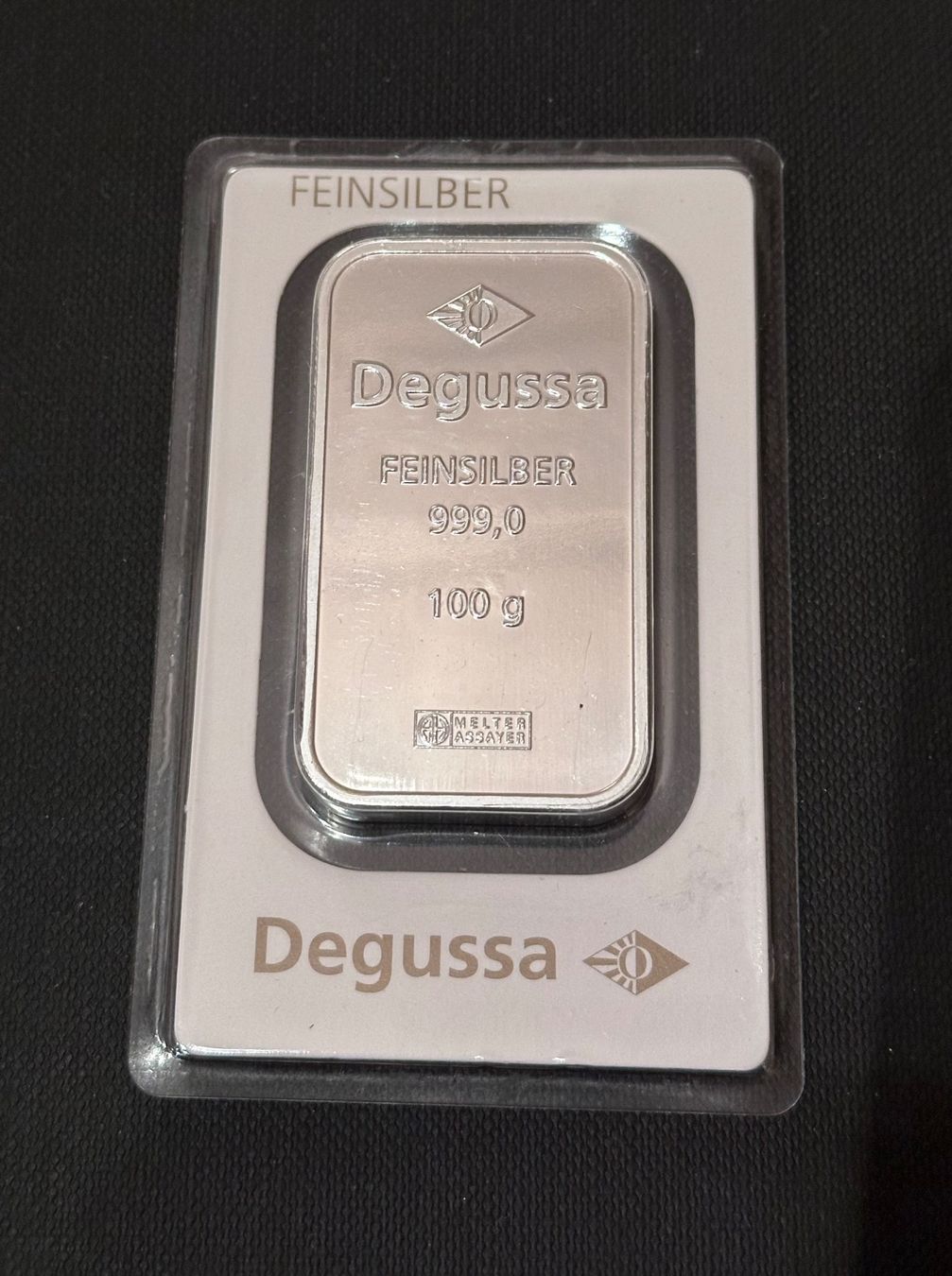 Metalli preziosi: Degussa Silberbarren Feinsilber – Nuovo (secondo la descrizione) da Neuendorf venduto da connoisseur