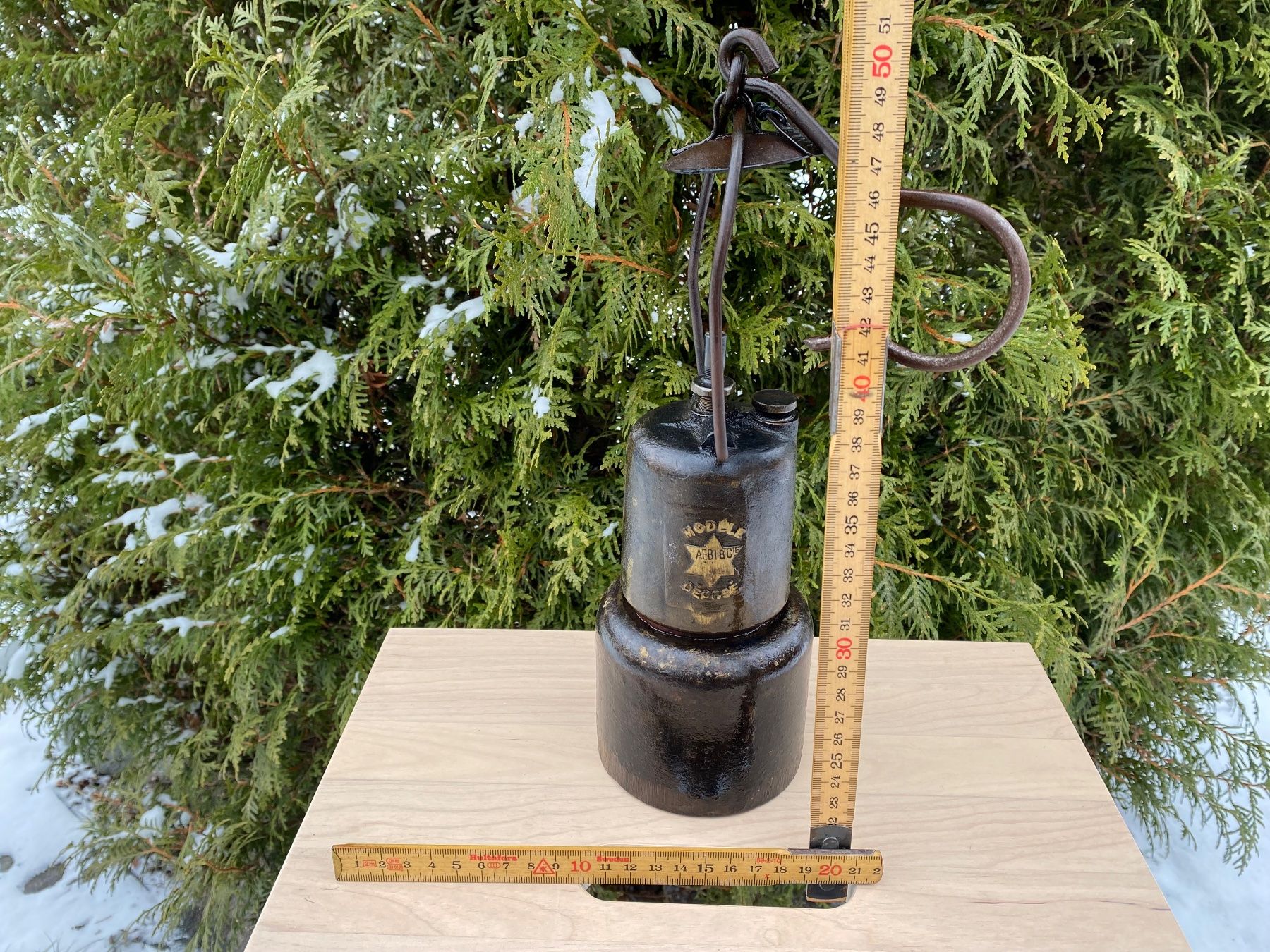 Lampade: antike Aebi & Cie. Karbidlampe / Grubenlampe – Usato da Feldbach venduto da Fea1 9