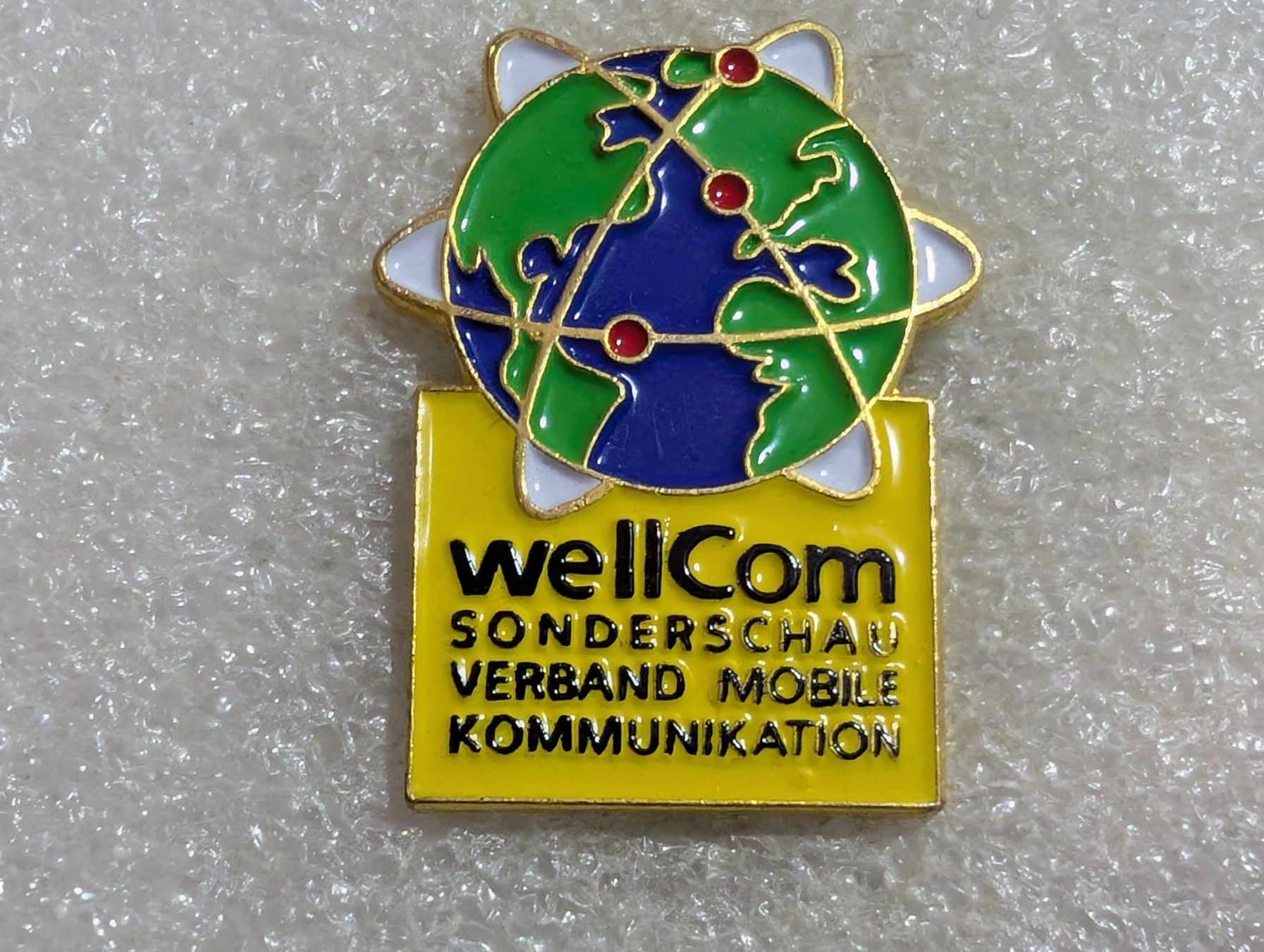 Placchette & Badge: Ansteckpin 216: Wellcom – Usato da Oppligen venduto da Pin-Fall-Shop
