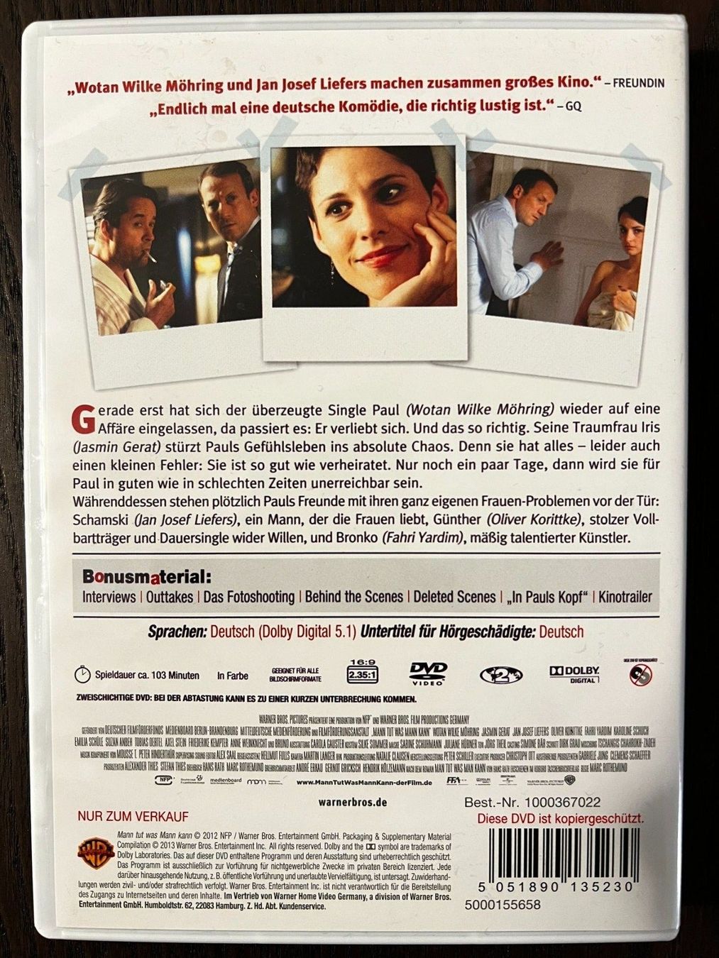 Tutti i DVDs: Mann tut was Mann Kann – Usato da Zürich venduto da FilmFreunde 1