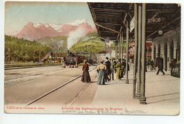BRUNNEN Bahn, Ankunft des Gotthardzuges