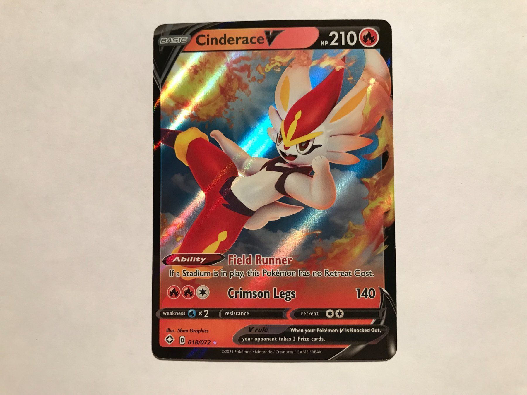 Pokémon Carte collezionabili: Cinderace V – Usato da Hagendorn venduto da Pokecollectorch 1