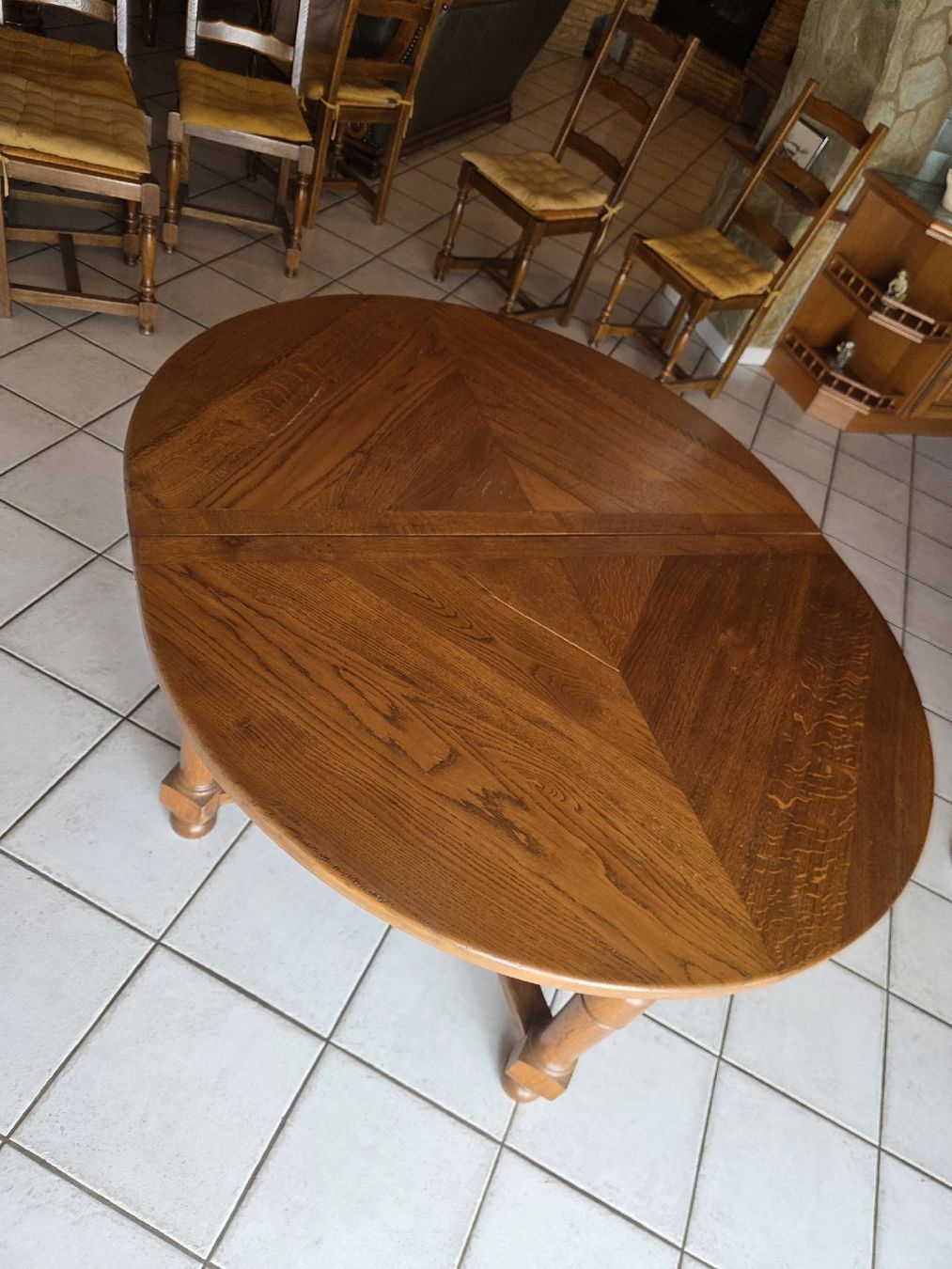 Tischset: Table + 6 chaises bois de chêne massif – Gebraucht aus Carouge GE von mic_c8dx 3