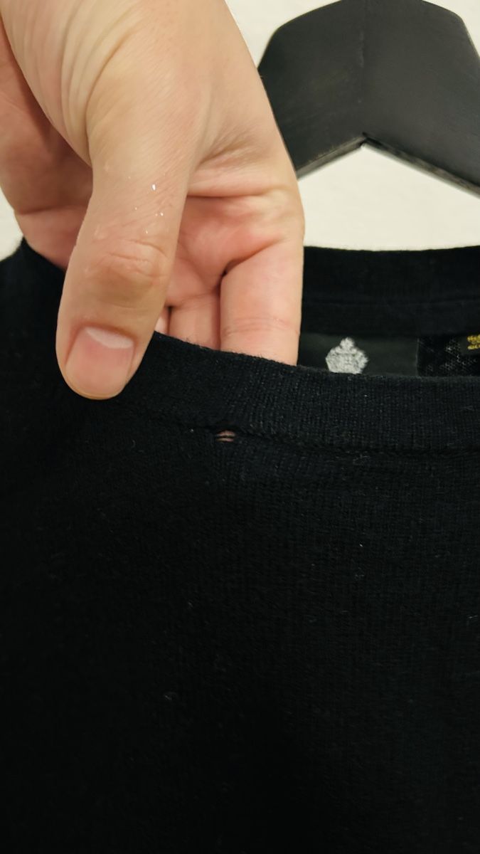Pullover & Sweatshirts: Lyle & Scott Pullover schwarz (Gr.M) – Defekt aus Zürich von am3s_se11s 2