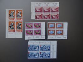Pro Patria 4er Blöcke postfrisch** mit Tabs ab CHF 1.--